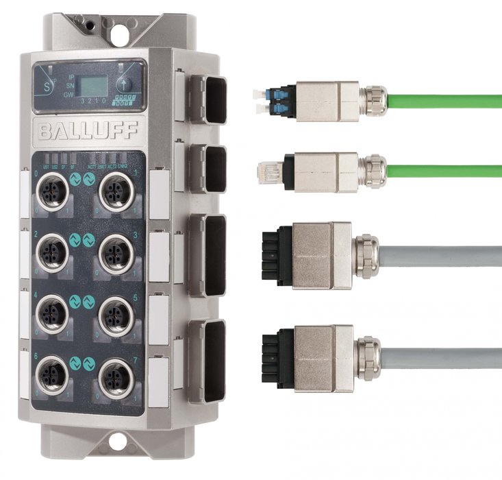 PROFINET推挽式IO-Link主模块：通过光纤或铜缆传输数据